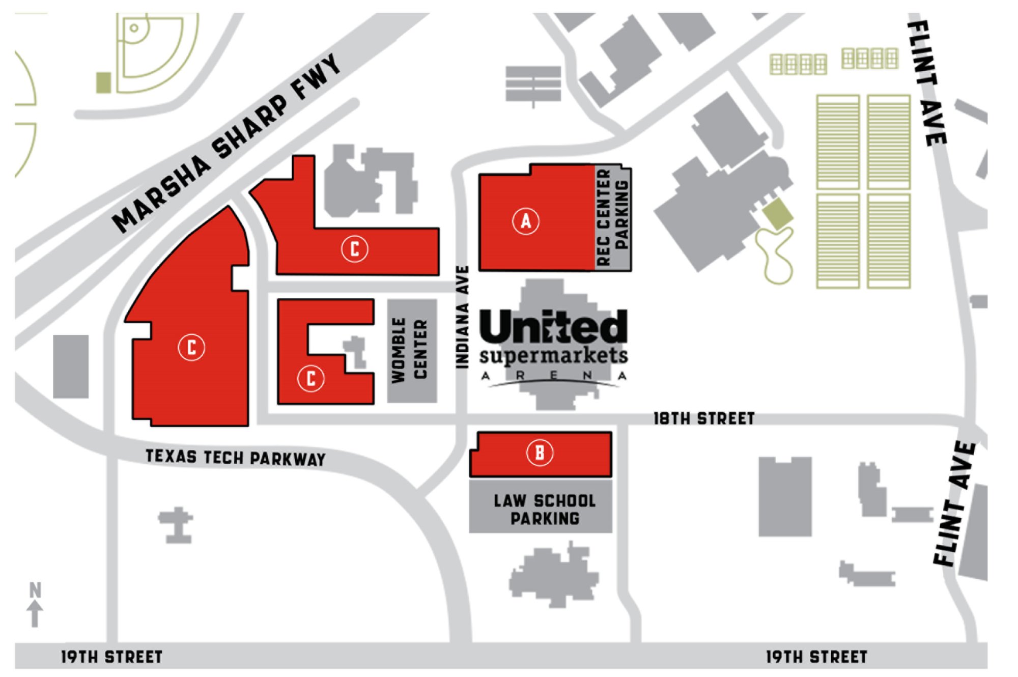 Basketball Parking Map