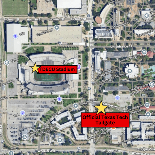 Houston Tailgate Map